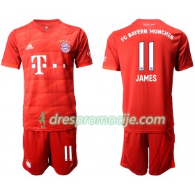 FC Bayern München Dres JAMES 11 Dječji Domaći 2019/20 Kratkih Rukava